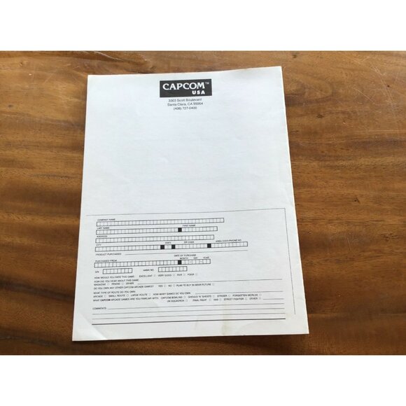 Vintage ORIGINAL CAPCOM Mercs Instruction Manual  See Pictures - Picture 3 of 4
